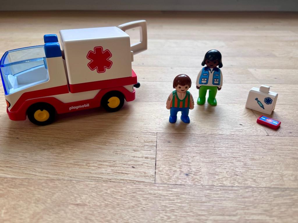 Playmobil 123 ziekenwagen, Enlèvement, Comme neuf, Ensemble complet