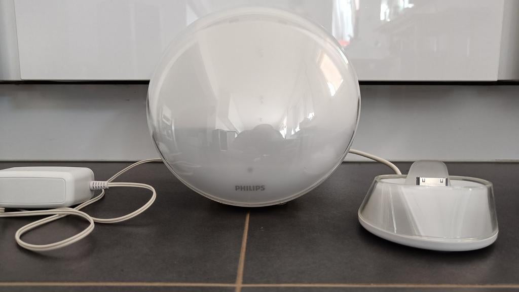 Philips HF 3550 Wake up light., Elektronische apparatuur, Wekkers, Ophalen of Verzenden, Gebruikt, Digitaal