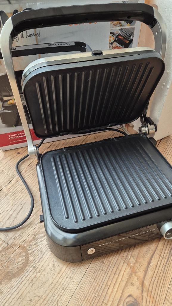 Grill de contact numérique - DOMO Genius DO9249G - NEUF, Elektronische apparatuur, Contactgrills, Ophalen, Uitneembare platen