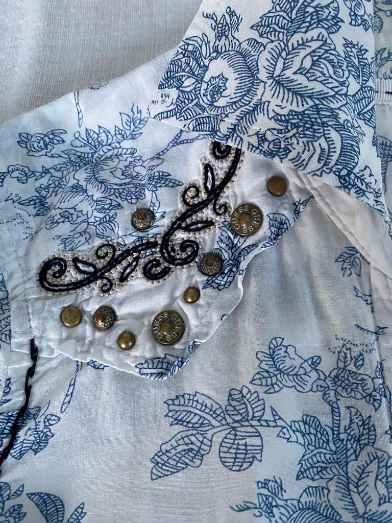Guess bloes maat 36, Kleding | Dames, Blouses en Tunieken, Ophalen of Verzenden, Maat 36 (S), Wit