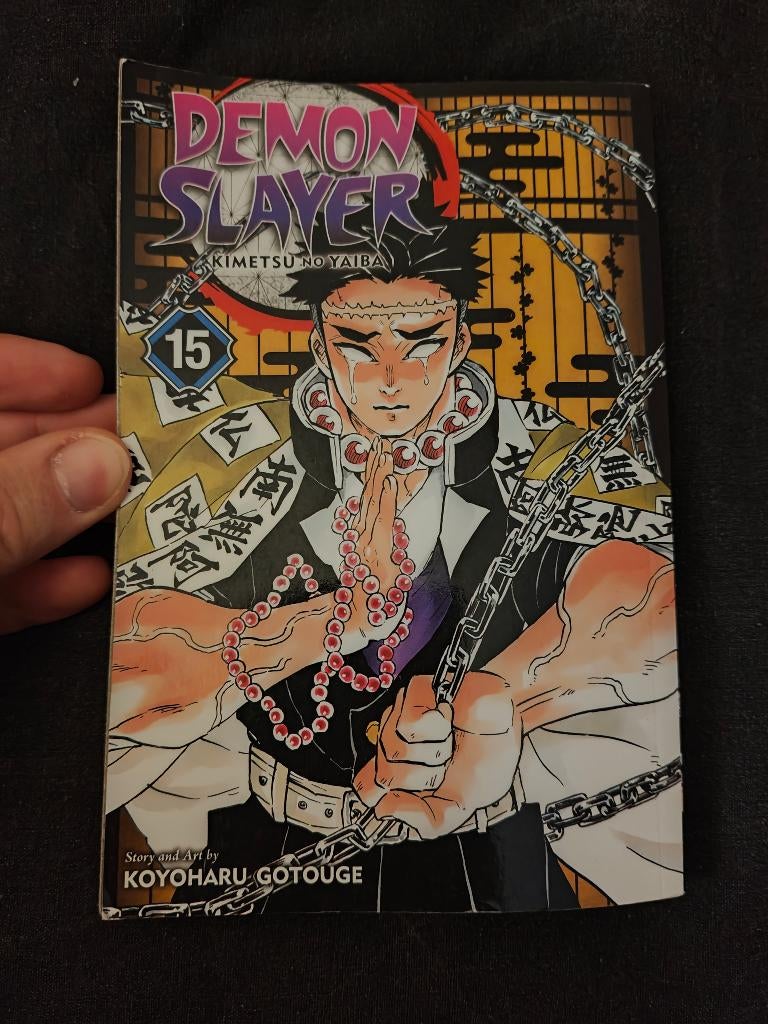 manga Demon Slayer tome 15 en anglais en bon état, Eén comic, Ophalen of Verzenden, Gelezen, Japan (Manga)