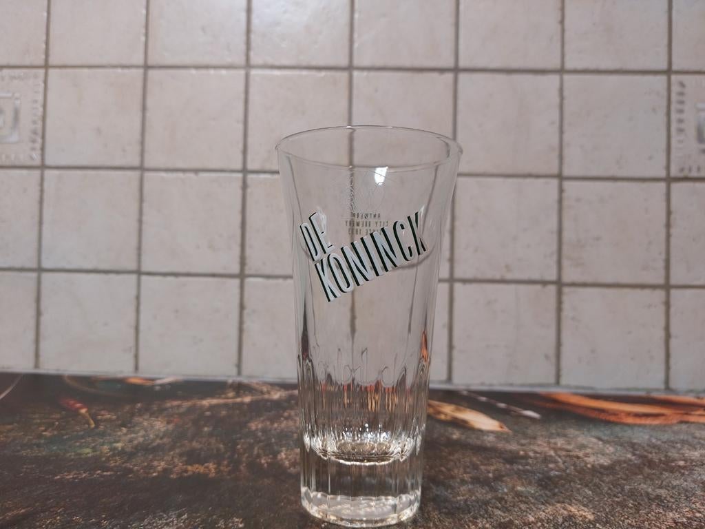 De Koninck tulpjes bierglas, Verzamelen, Ophalen of Verzenden, Nieuw, Bierglas