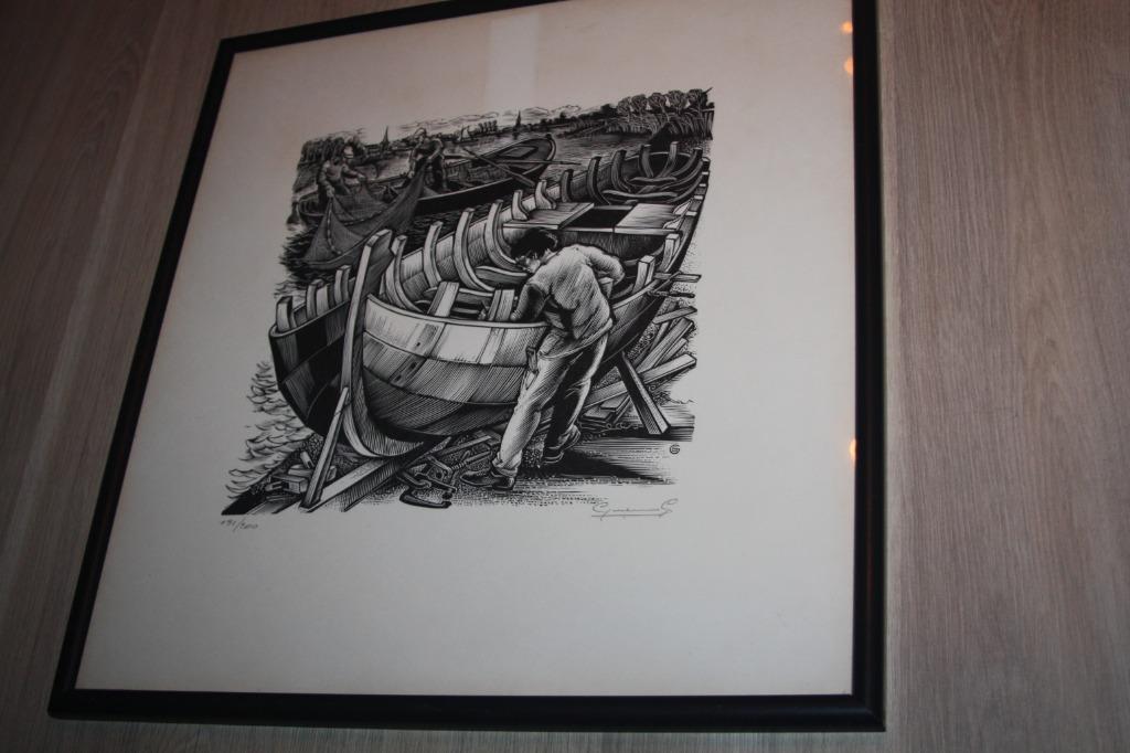 genummerd gesigneerd Litho , Gerard Gaudaen ,191/200, Antiek en Kunst, Gelimiteerde oplage, Ophalen of Verzenden, Overige onderwerpen
