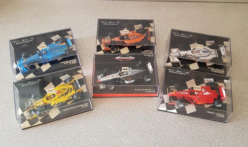 Miniatures F1 Minichamps 1:43, Hobby & Loisirs créatifs, Voitures miniatures | 1:43, Enlèvement ou Envoi, Comme neuf, MiniChamps