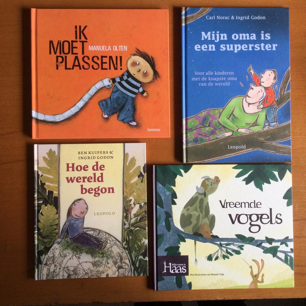 Lot met 4 prenten- en voorleesboeken, Boeken, Ophalen of Verzenden, Nieuw, Ingrid Godon, Prentenboek