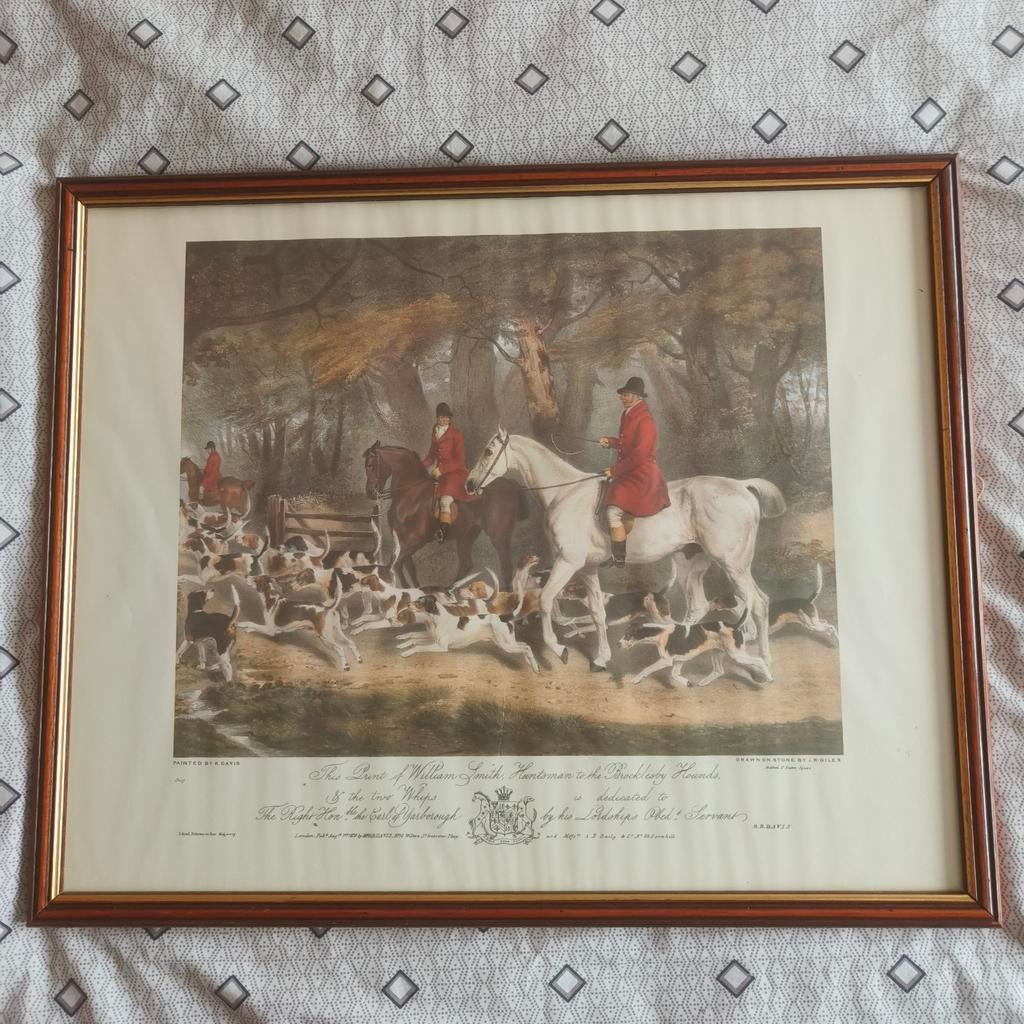 Jachttafereel - print met kader (#3), Ophalen of Verzenden