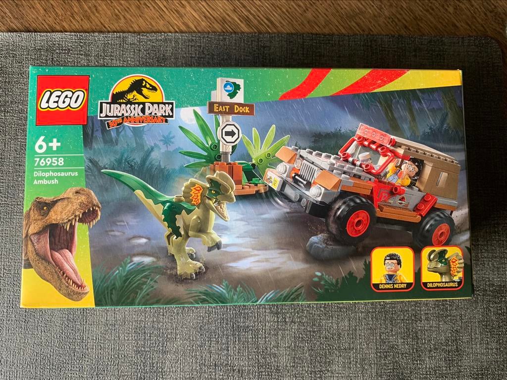 Lego Jurassic Park set 76958 Dilophosaurus Ambush (New), Kinderen en Baby's, Speelgoed | Duplo en Lego, Ophalen of Verzenden, Nieuw