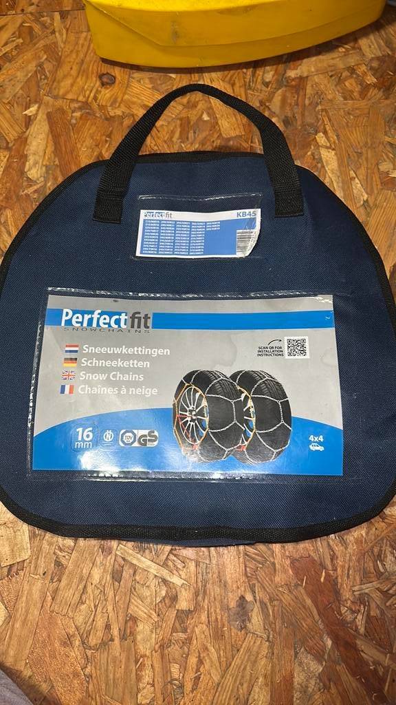 Sneeuwkettingen PerfectFit 16mm schakkels, Auto diversen, Sneeuwkettingen, Ophalen, Nieuw