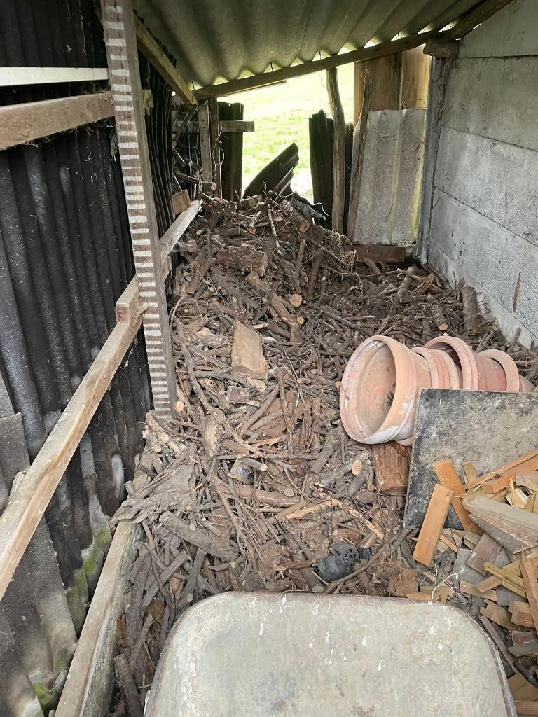 Klein stookhout te koop(Streek van Geraardsbergen), 3 tot 6 m³, Ophalen, Overige houtsoorten, Takken