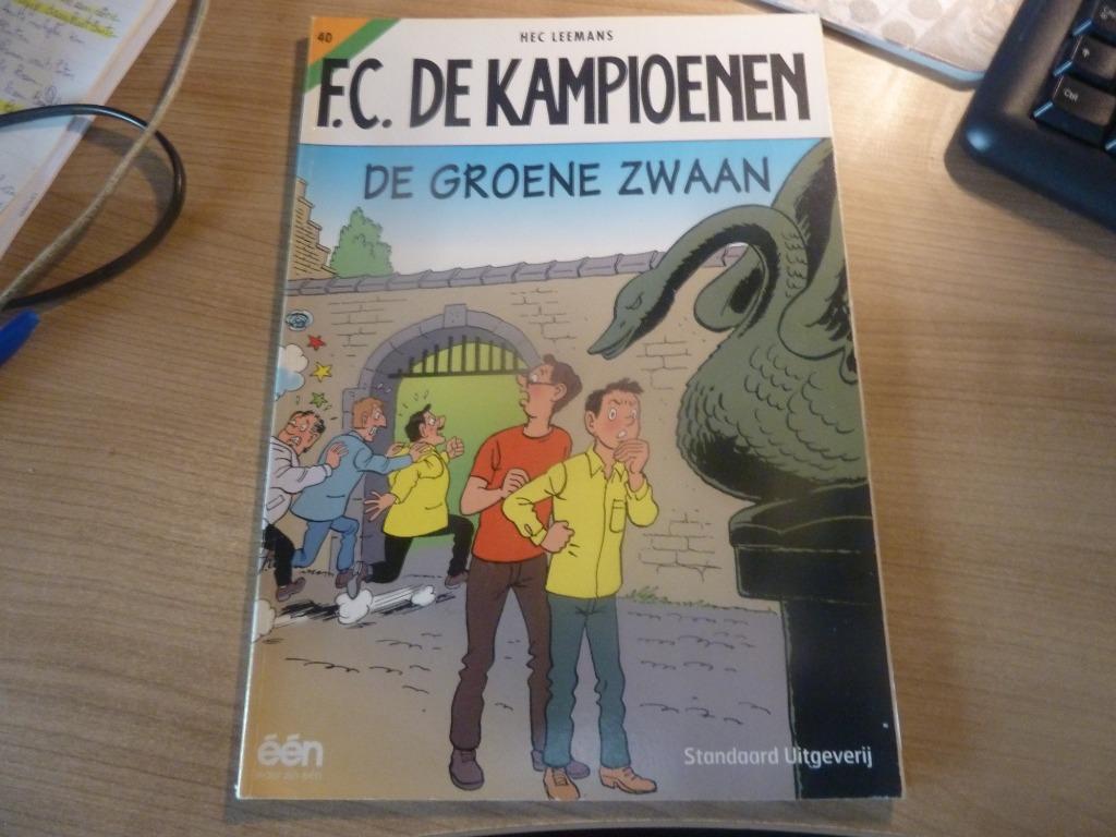 FC de kampioenen 40 De groene zwaan, Eén stripboek, Hec Leemans, Ophalen of Verzenden, Zo goed als nieuw