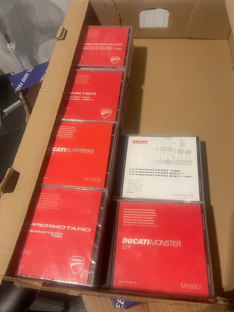 Ducati werkplaatshandboek en onderdelen CD-set, Motoren, Ophalen of Verzenden