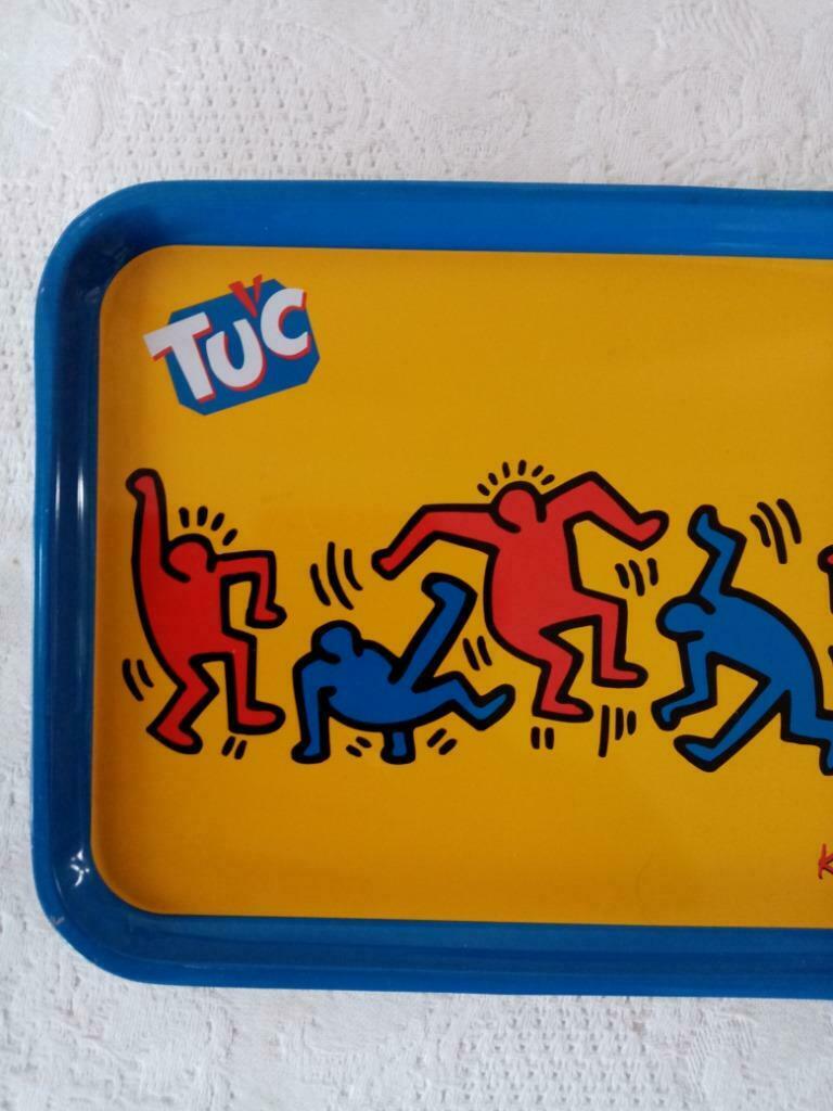 Keith Haring jaren 70 klein geëmailleerd koekjesbord, Ophalen of Verzenden