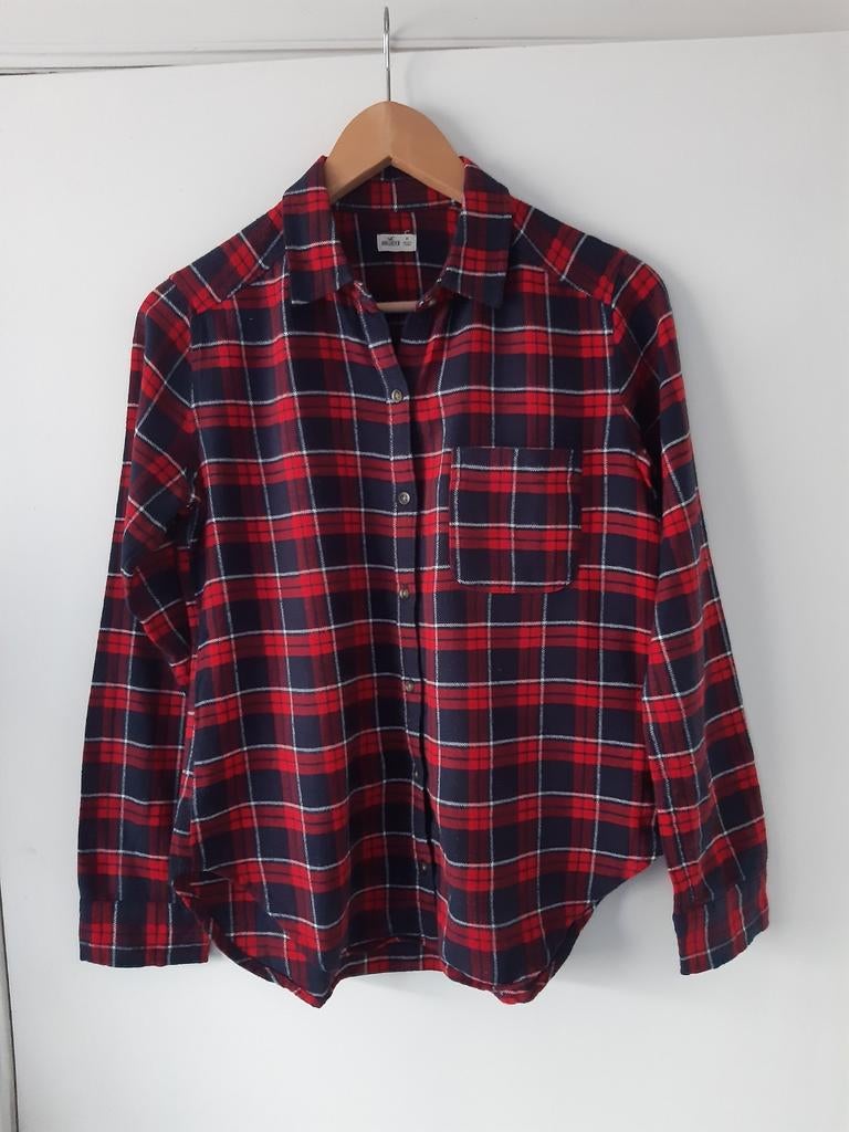 Mooi geruit flanellen hemd Hollister maat XS, Kleding | Dames, Ophalen, Zo goed als nieuw, Maat 34 (XS) of kleiner