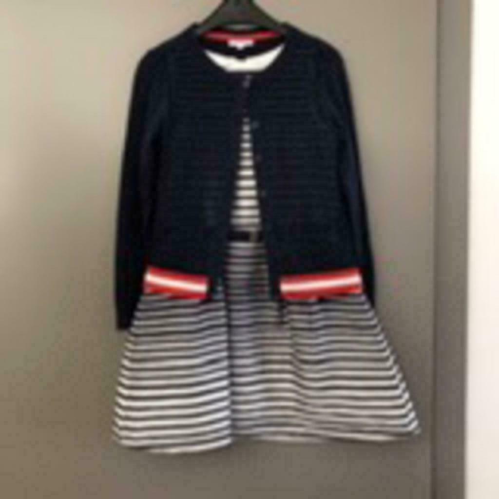 Robe avec cardigan taille 128, Robe ou Jupe, Enlèvement ou Envoi, JBC, Comme neuf