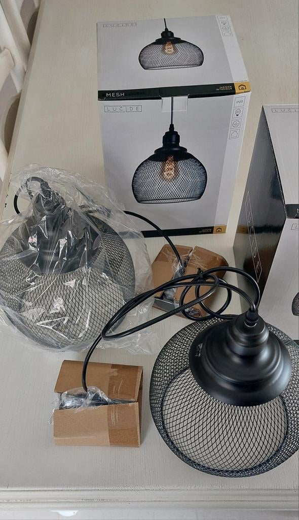 Lampes suspendues Lucide Mesh, Maison & Meubles, Lampes | Suspensions, Enlèvement ou Envoi