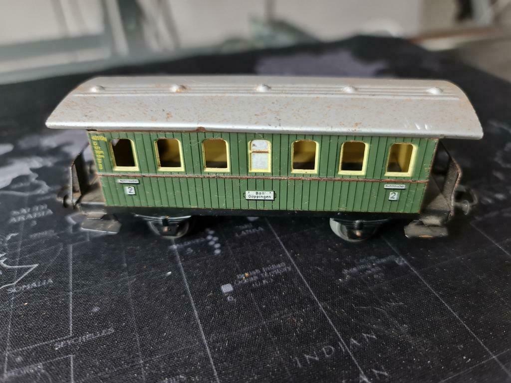 MARKLIN - Oude groene personenwagen, Verzamelen, Spoorwegen en Tram, Ophalen of Verzenden, Gebruikt, Trein, Schaalmodel