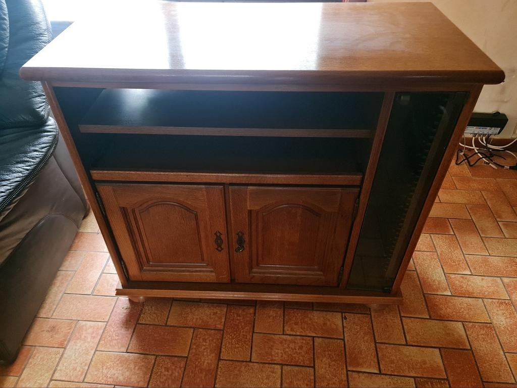 Tv kast met draaiplateau en cd rek, Huis en Inrichting, Ophalen, Gebruikt