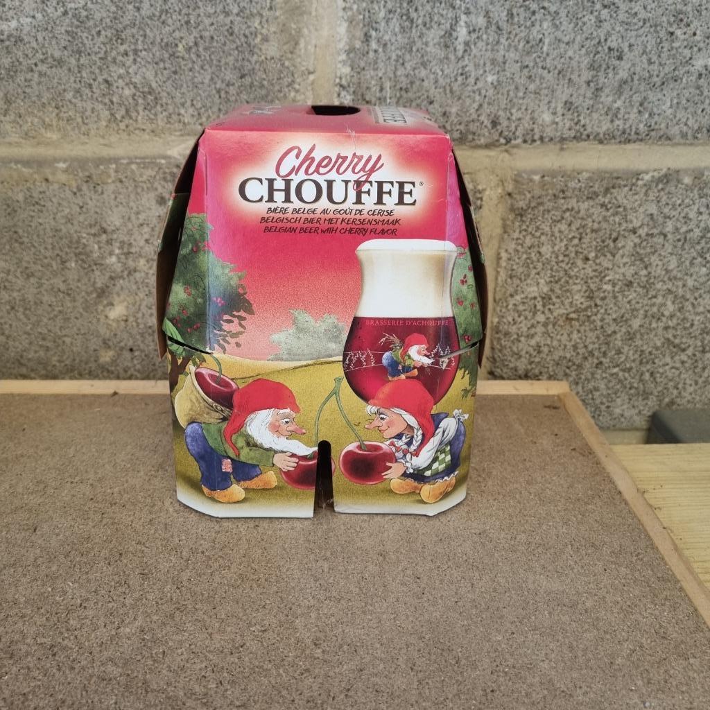 Pack de bière Cherry Chouffe, Collections, Enlèvement, Utilisé, Bouteille(s), Autres marques