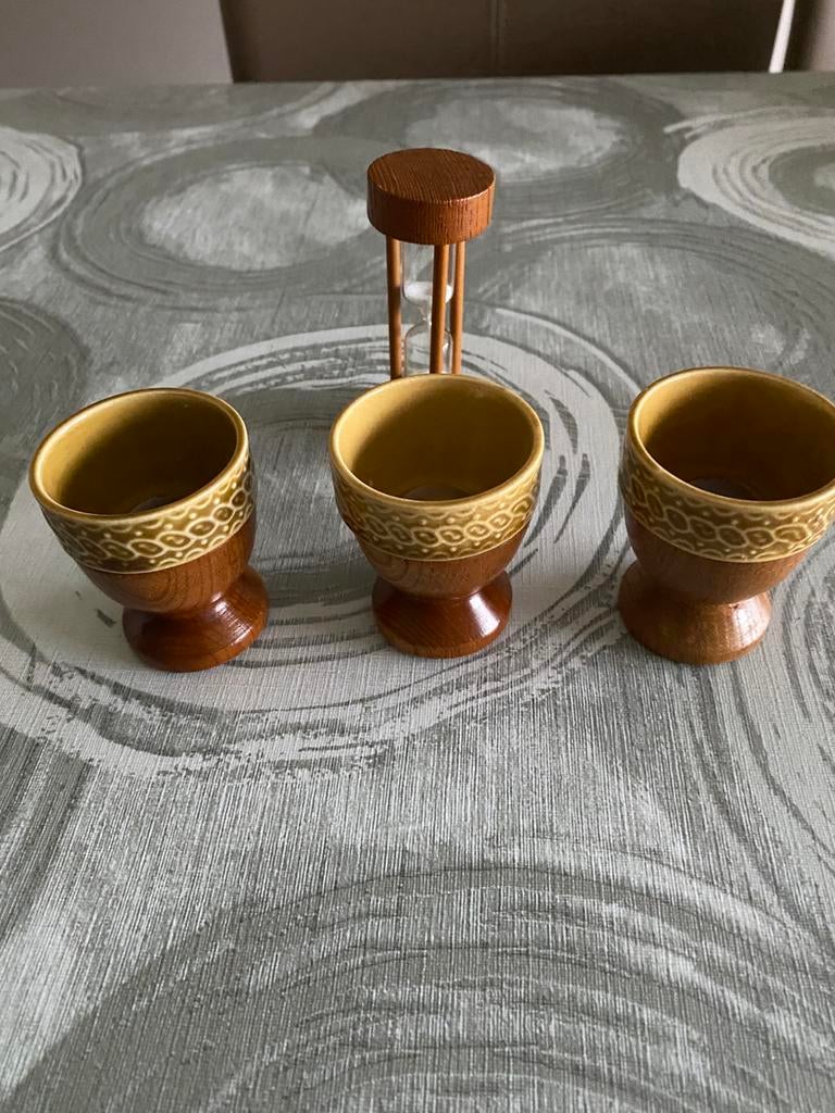 Eierdopjes en zandloper, Ophalen of Verzenden