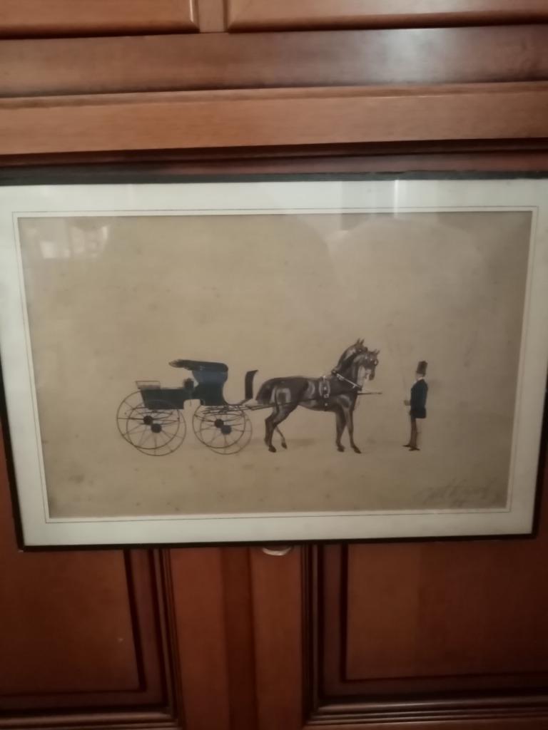 Gravure signé par affichiste Carl Appel 1819/1914 (31/46cm), Enlèvement