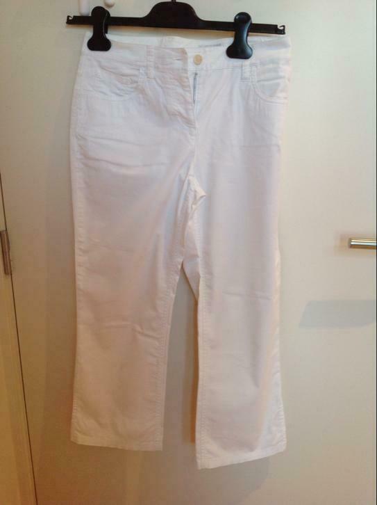Pantalon 3/4 blanc MER DU NORD, Enlèvement, Taille 34 (XS) ou plus petite, Porté, Blanc