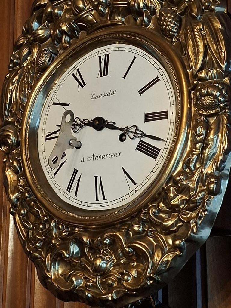 Horloge murale en cuivre antique avec pendule, Enlèvement