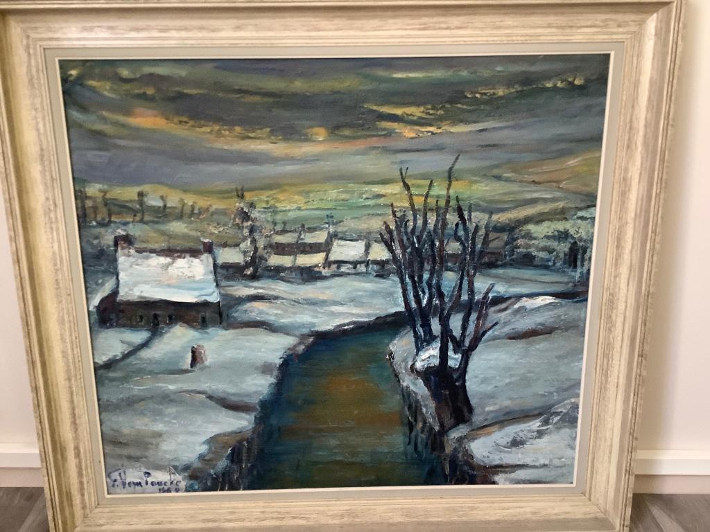 Landschapschilderij, Ophalen of Verzenden