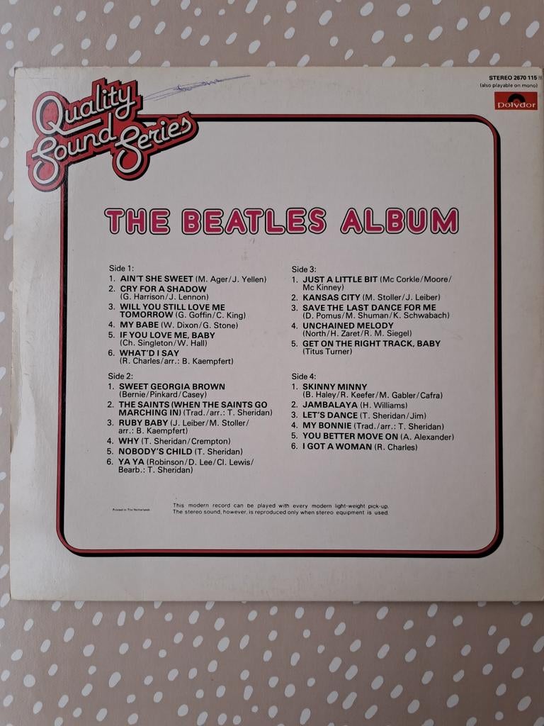2 LP The Beatles album, Ophalen, Zo goed als nieuw