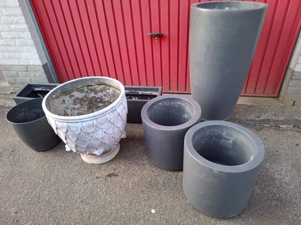 Bloempotten kunstof verschillende maten vanaf 15eu, Tuin en Terras, Ophalen, Kunststof, Gebruikt, Binnen