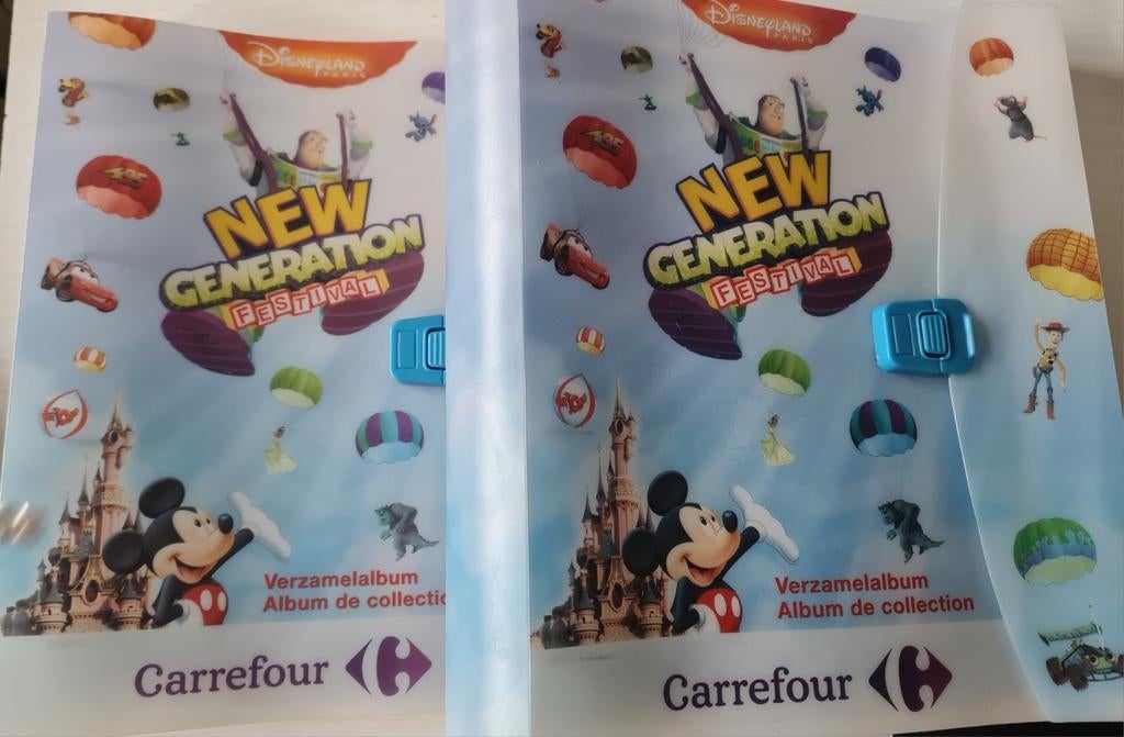 2 ALBUMS DE PIN'S DISNEY CARREFOUR NOUVEAUX VIDES SUPERS