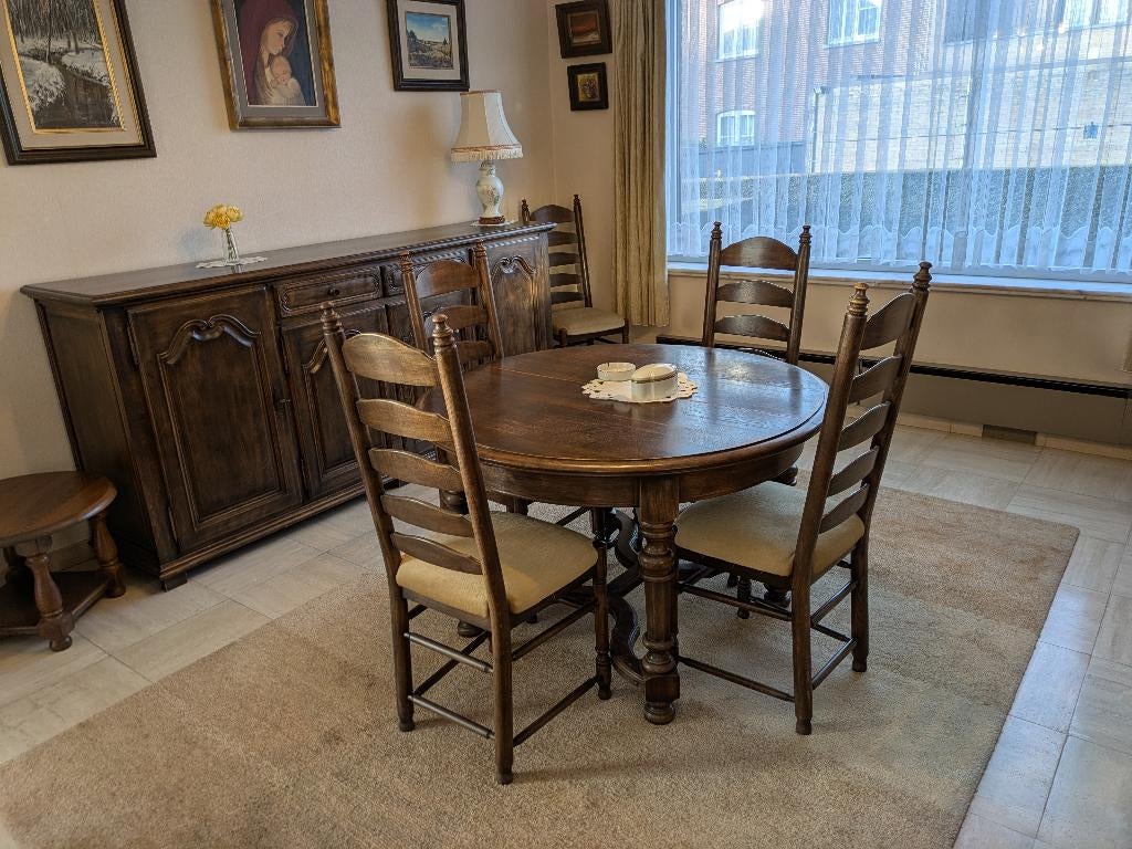 Massief eiken dressoir, Antiek en Kunst, Ophalen