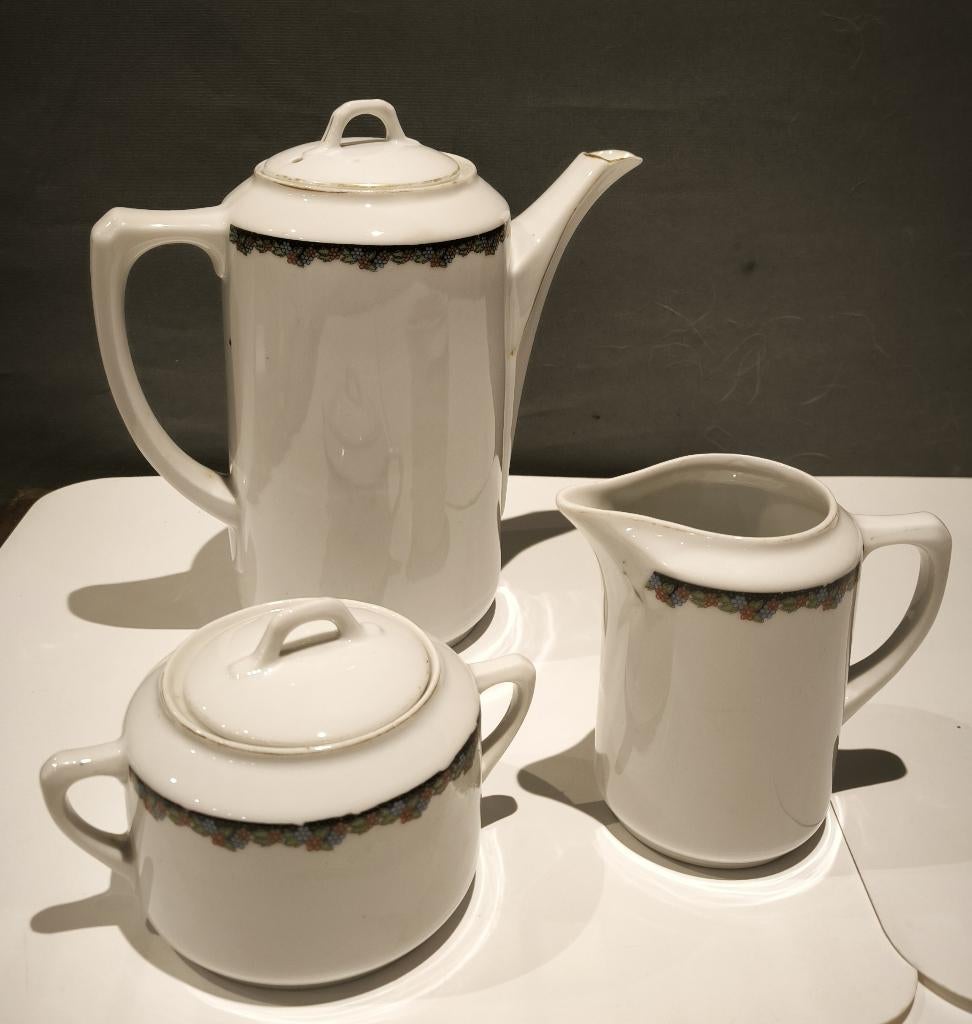 Vintage - Koffiekan, melkkannetje, suikerpot, Antiek en Kunst, Ophalen