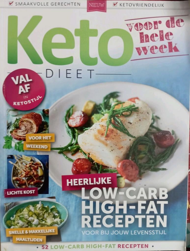Keto DIEET voor de hele week, Boeken, Ophalen of Verzenden, Zo goed als nieuw