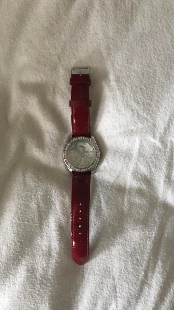 Guess horloge, Ophalen, Leer, Guess, Polshorloge