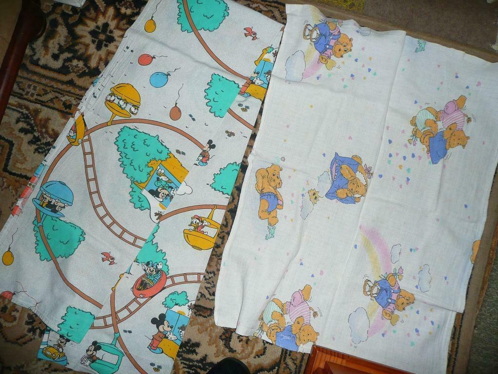drap enfants Mickey et drap bébé hippopotame, Enlèvement ou Envoi, Comme neuf