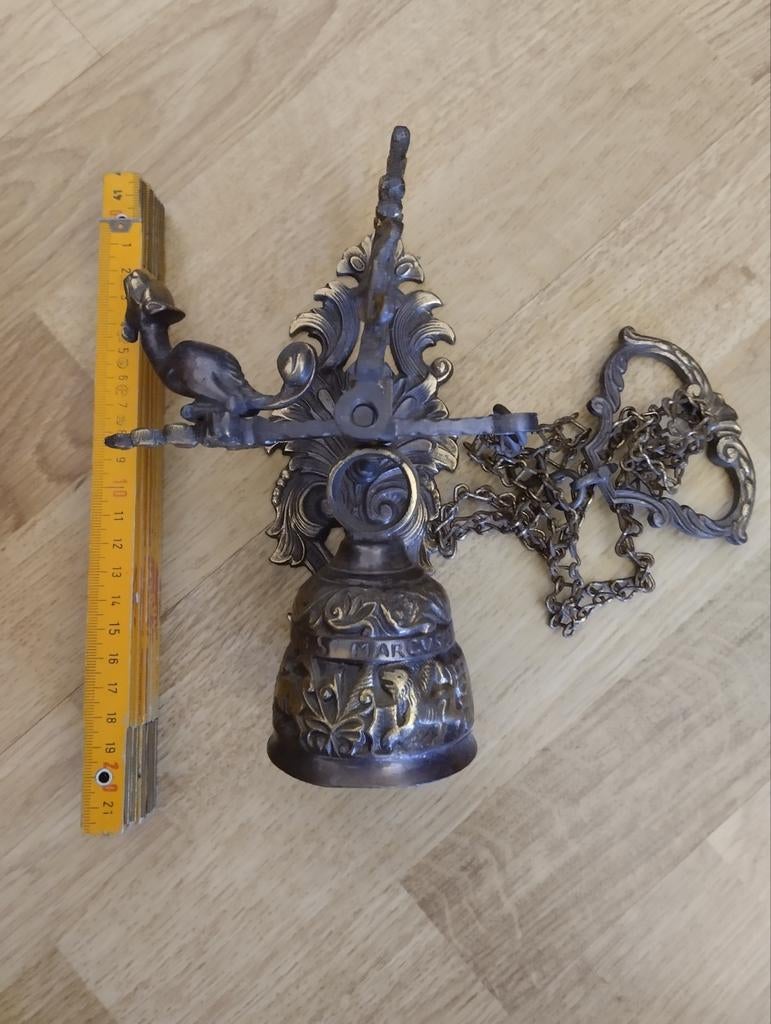 Koper messing bel/hanger, Ophalen of Verzenden, Zo goed als nieuw
