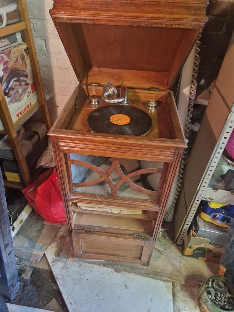 Gramophone ancien, Ophalen of Verzenden