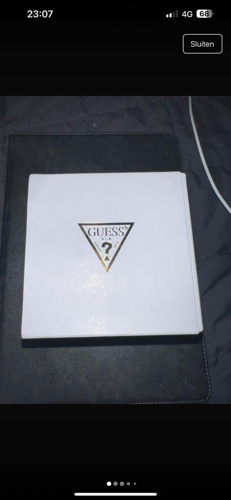 Guess horloge nieuw en origineel met doos, Staal, Staal, Guess, Polshorloge