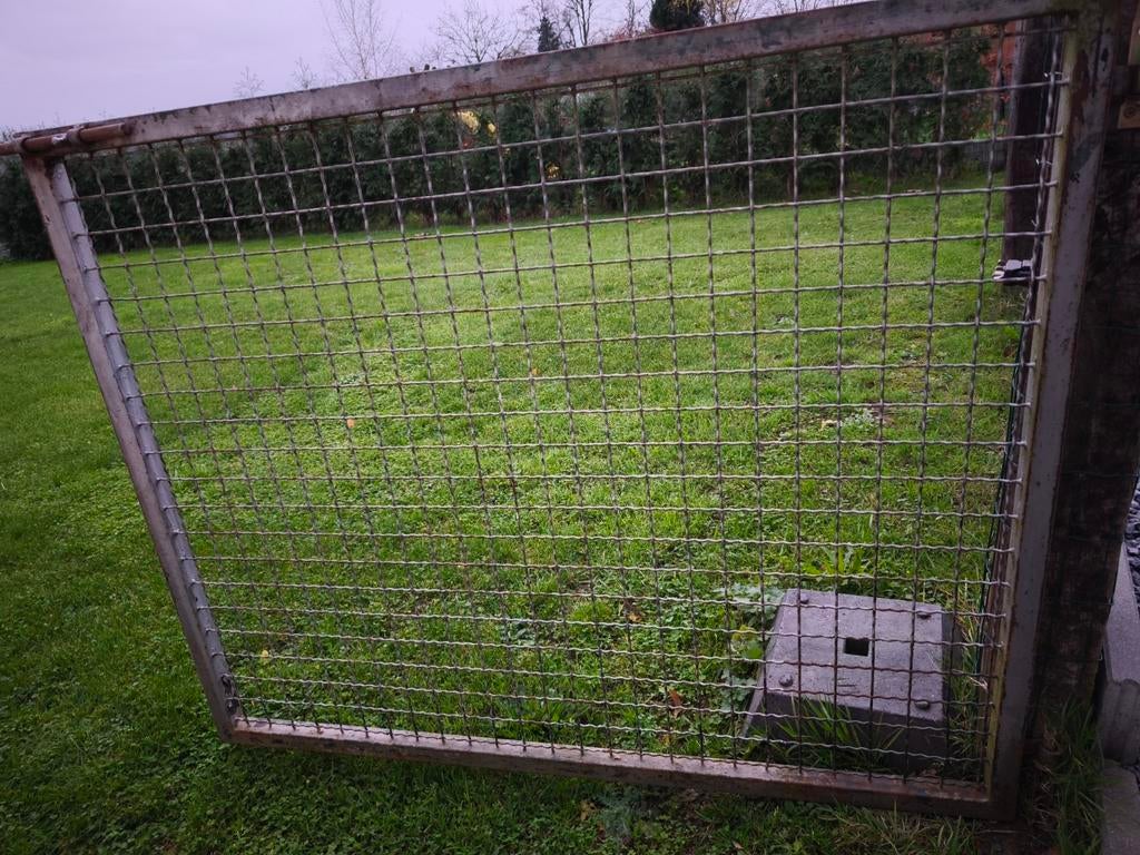 Clôture de jardin, portail, métal, fer, ne rouille pas, 120, Enlèvement, Porte du jardin, Avec portail, Utilisé