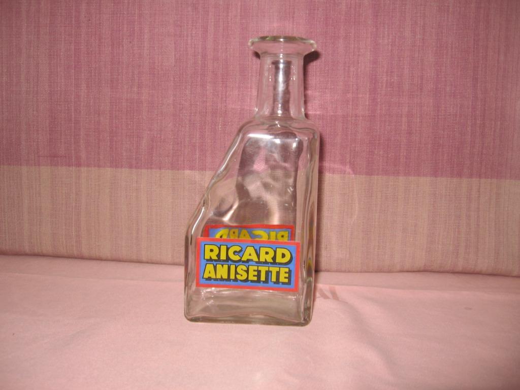 Carafe en verre biseauté Ricard avec bordure rouge, grandes, Enlèvement ou Envoi, Comme neuf, Ustensile