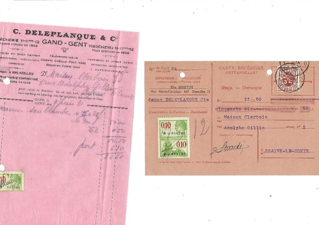 Ancien documents commerciaux 1931, Collections, Enlèvement ou Envoi, Utilisé