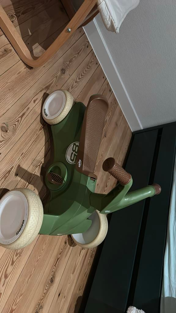 Fiets/loopfiets van berg.kleur groen met bruin zadel, Ophalen, Zo goed als nieuw, Loopfiets
