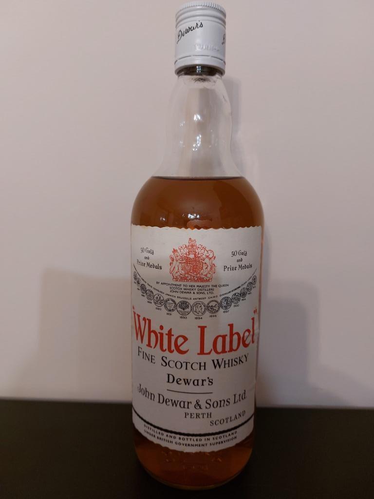 Vintage whisky Dewar's White label bottled 5 februari 1974, Ophalen of Verzenden, Nieuw, Overige gebieden, Overige typen