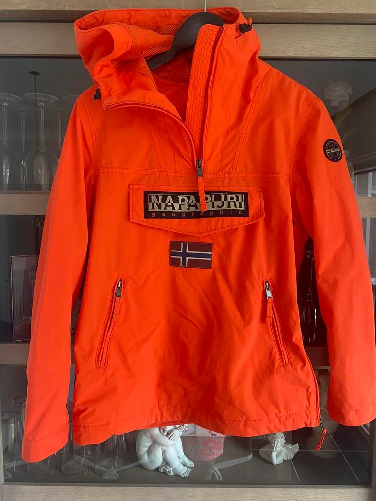 Napapijri oranje XS, Ophalen of Verzenden, Zo goed als nieuw, Maat 34 (XS) of kleiner, Oranje