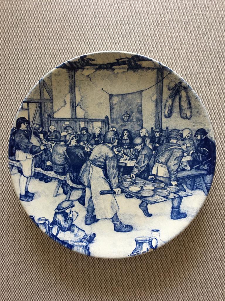 Delfts blauw bord, Antiek en Kunst, Ophalen