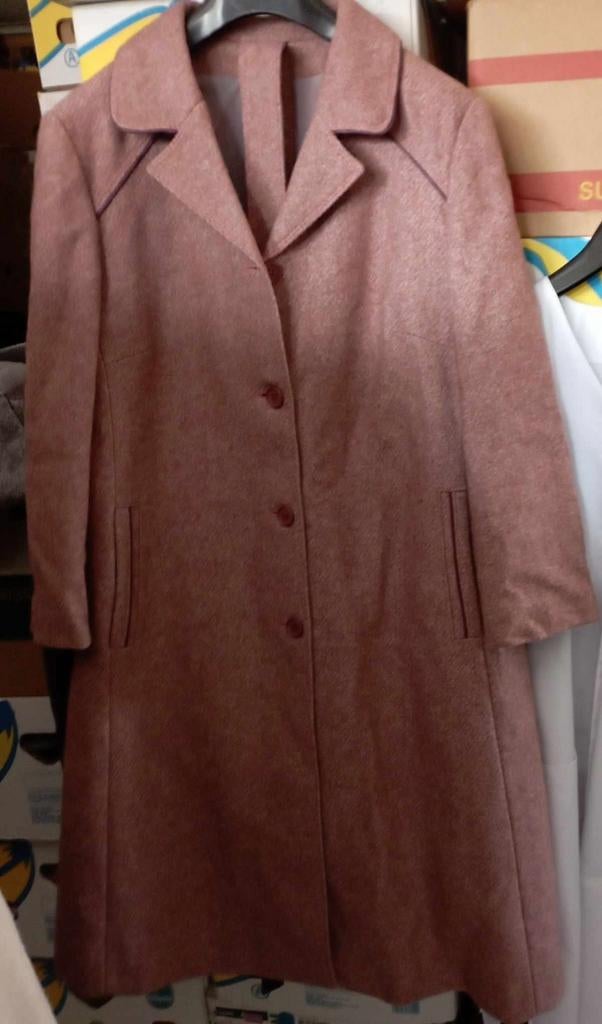Manteau en laine taille 46, Ophalen, Roze