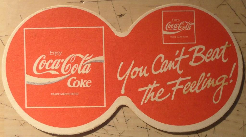 Sous-bock Coca-cola "You can't beat the feeling", Ophalen of Verzenden