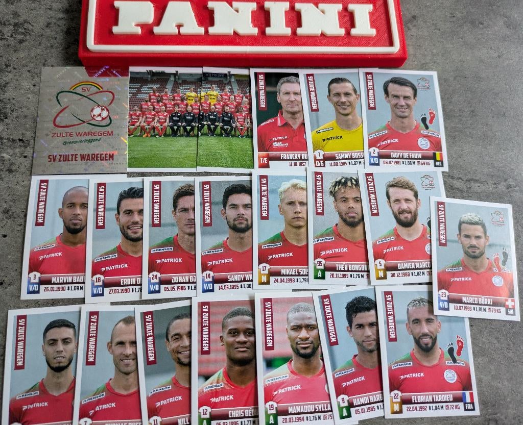 Panini FOOTBALL 2018/19 STICKERS 21X Z.WAREGEM VOETBAL, Ophalen of Verzenden, Nieuw