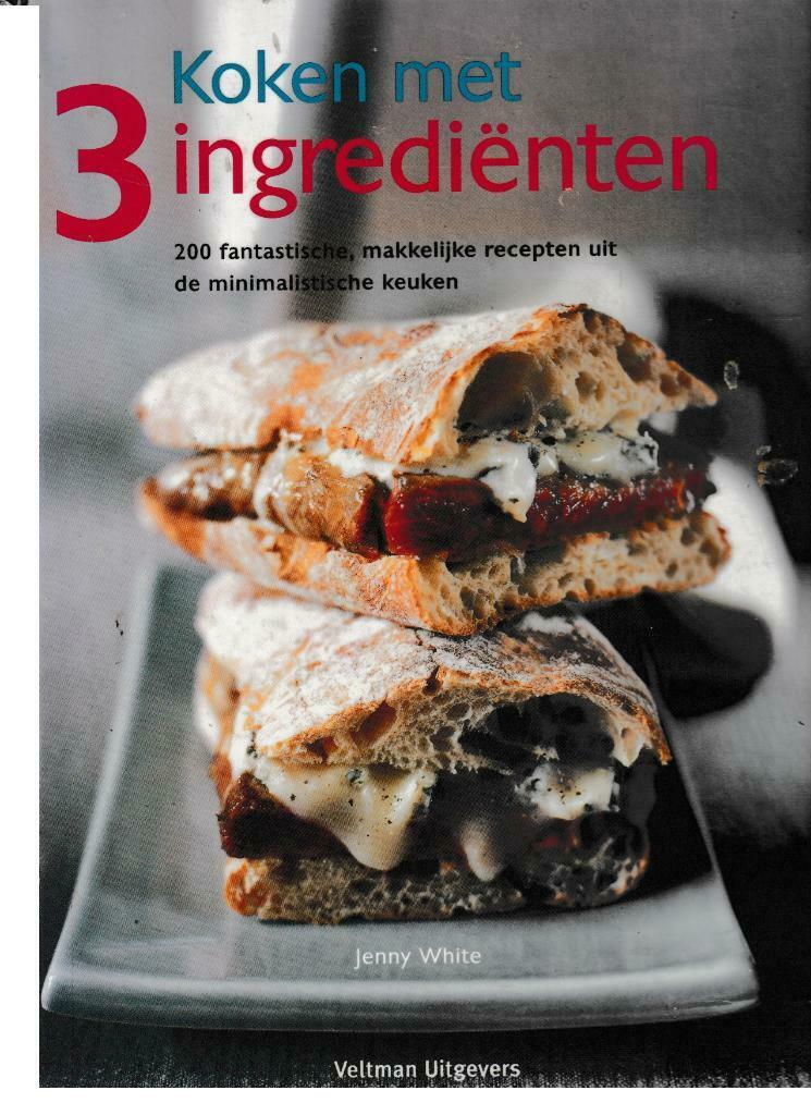 Boek : "Koken met drie ingrediënten"., Envoi