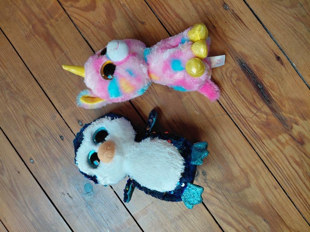 2 TY-knuffels, Kinderen en Baby's, Speelgoed | Knuffels en Pluche, Ophalen, Zo goed als nieuw, Overige typen, Ty